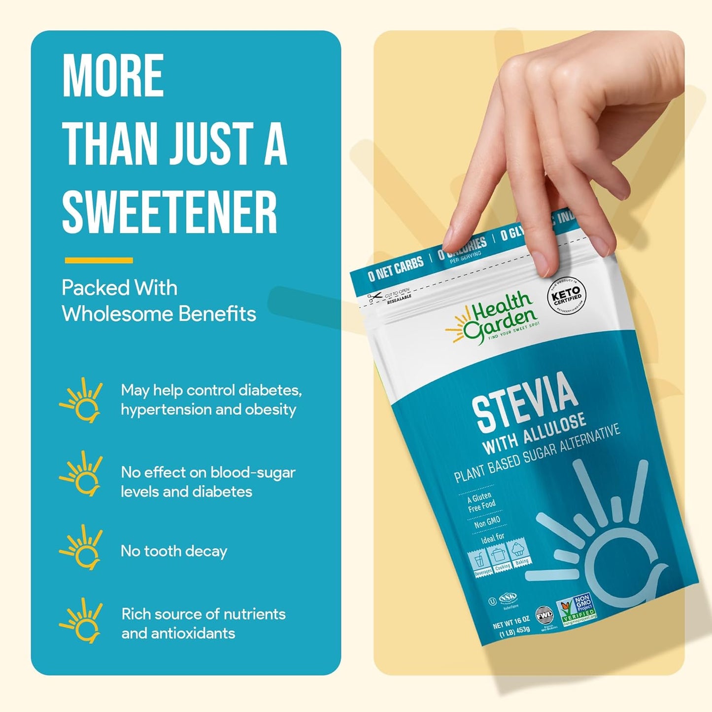 Stevia Allulose Sweetener