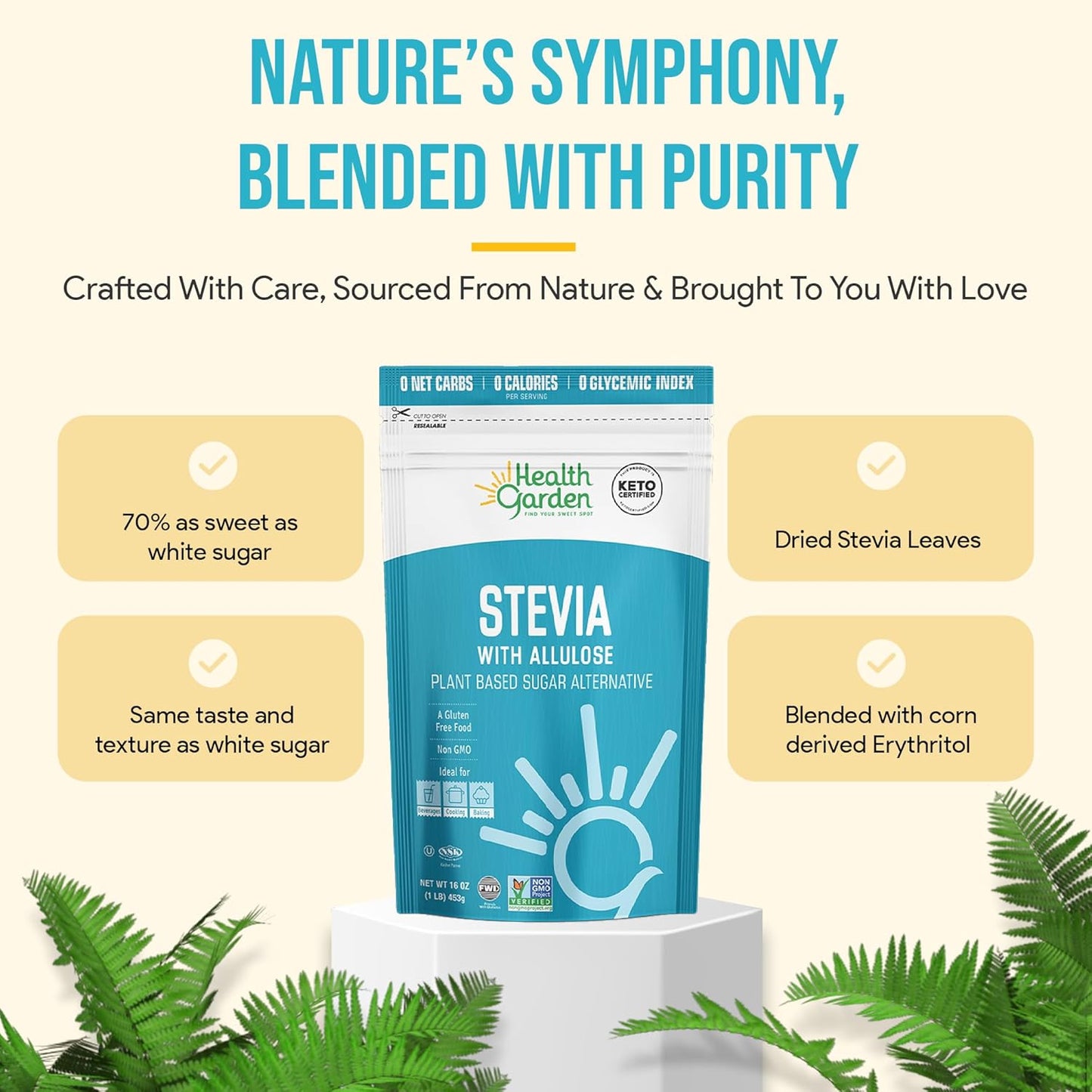 Stevia Allulose Sweetener