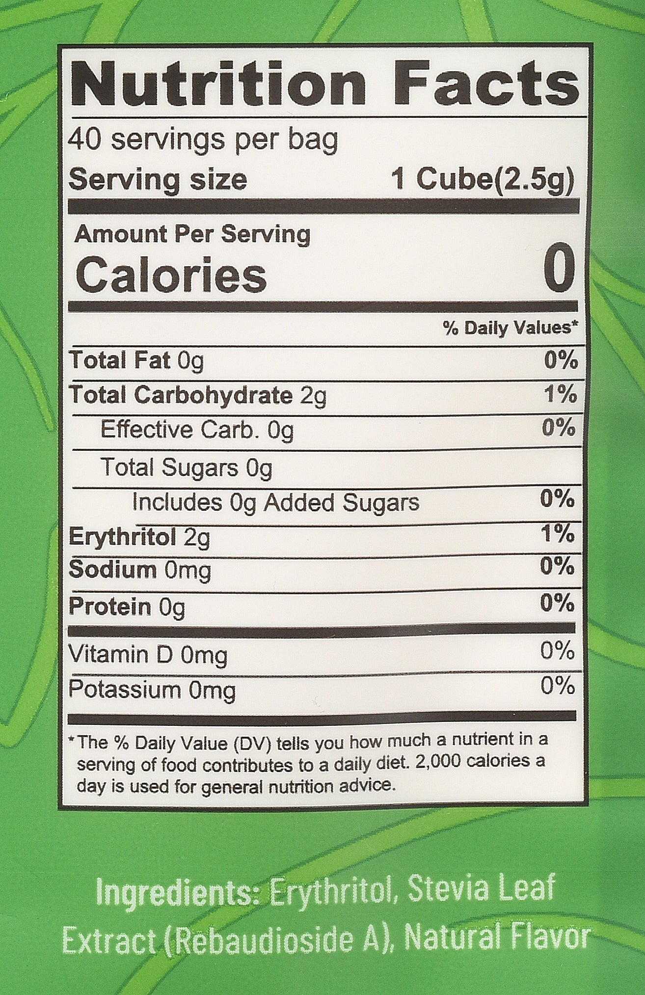 Stevia Cubes