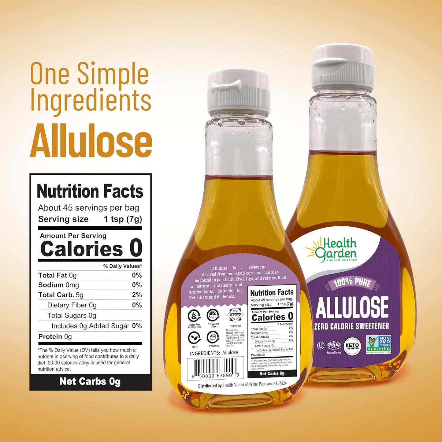 Allulose Syrup 11.5 oz.