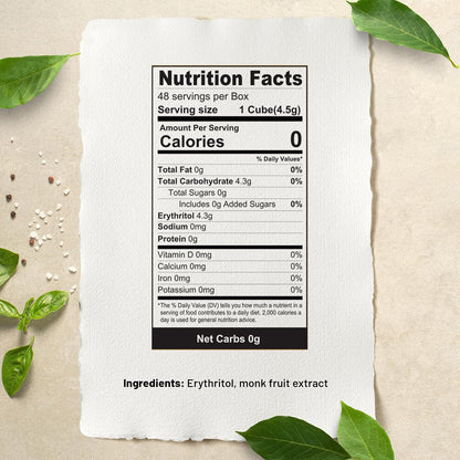 Monk Fruit Erythritol Cubes 48 ct