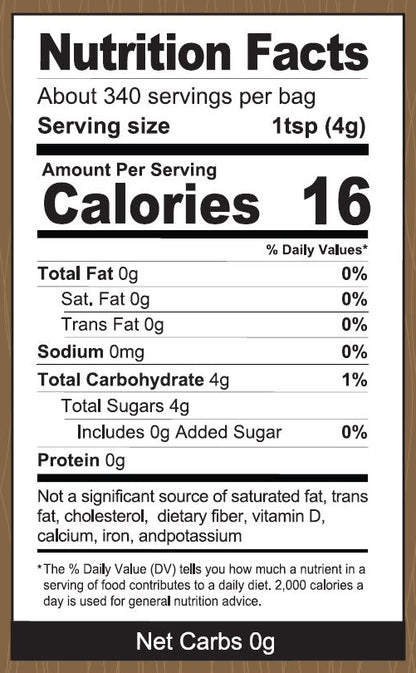 KFP Health Garden Organic Cane Sugar 3lb