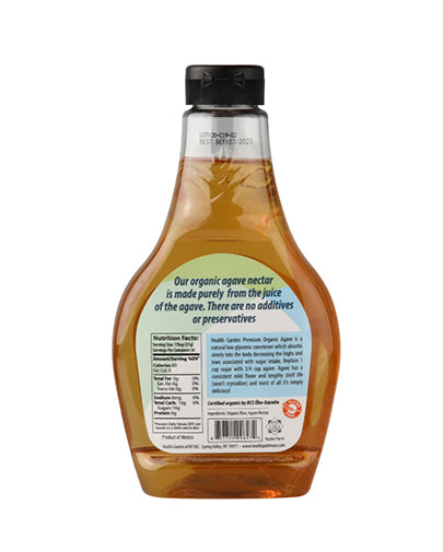 calories in agave nectar Health Garden Organic Blue Agave Sweetener, 23.28 oz