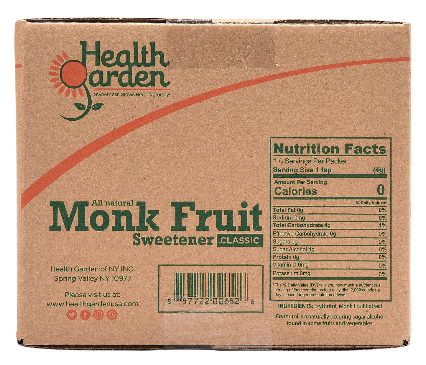 Monk Fruit Classic 1000ct Packets