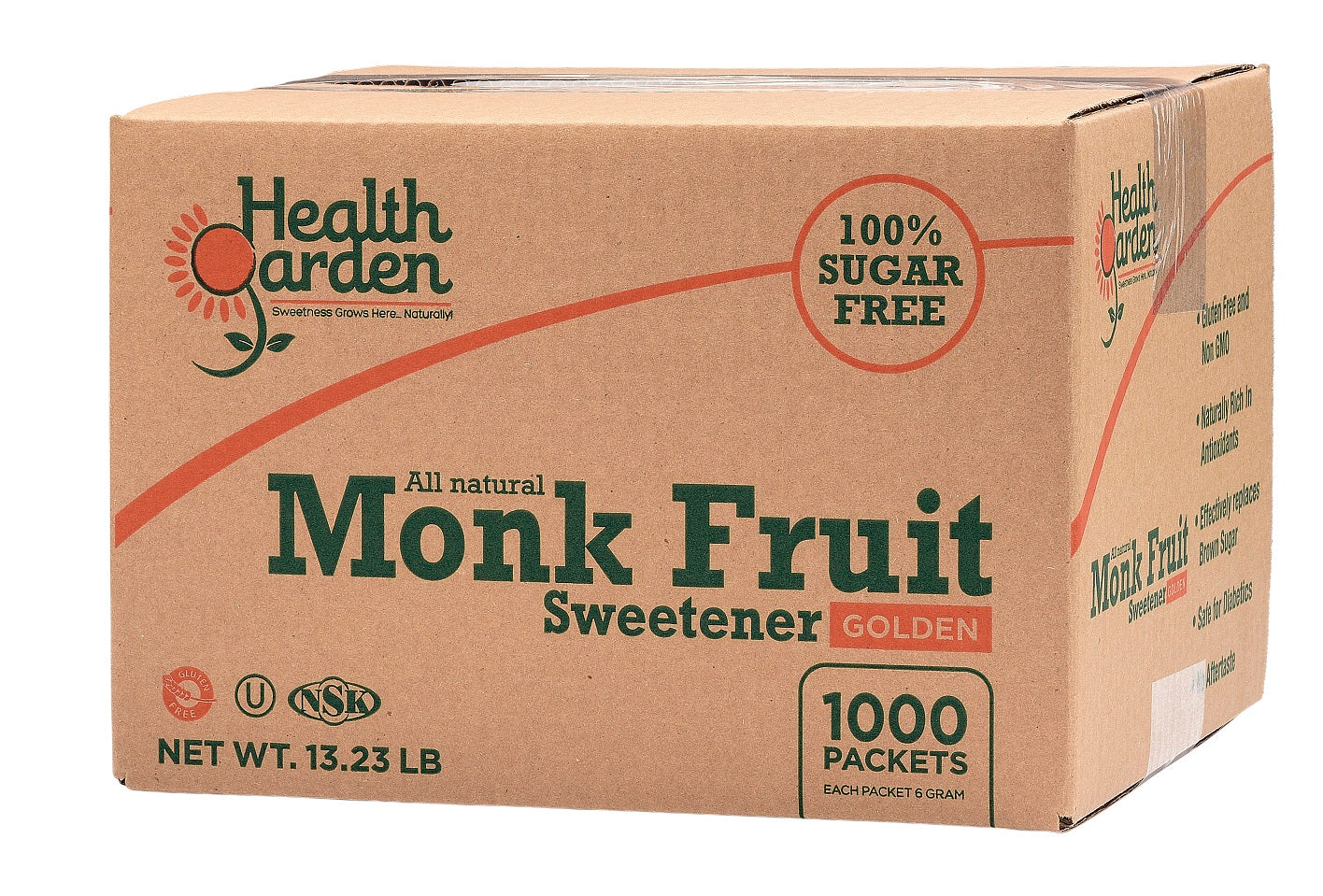 Monk Fruit Golden 1000ct Packets