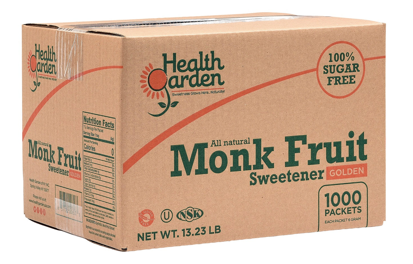 Monk Fruit Golden 1000ct Packets